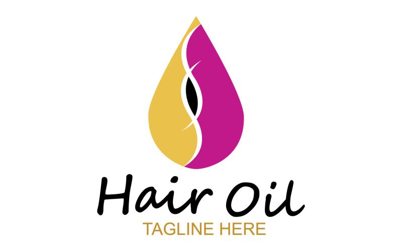 Hair oil health logo vector template v39 Logo Template