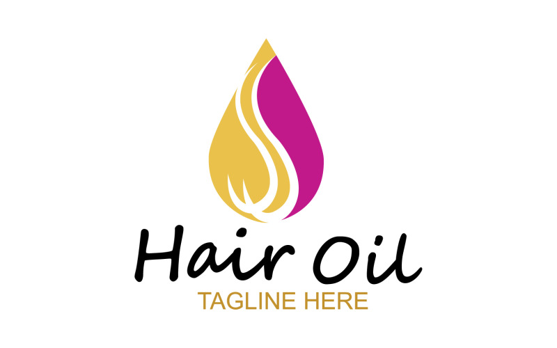 Hair oil health logo vector template v48 Logo Template