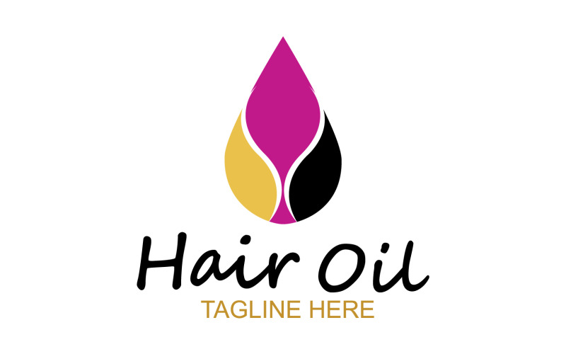 Hair oil health logo vector template v49 Logo Template