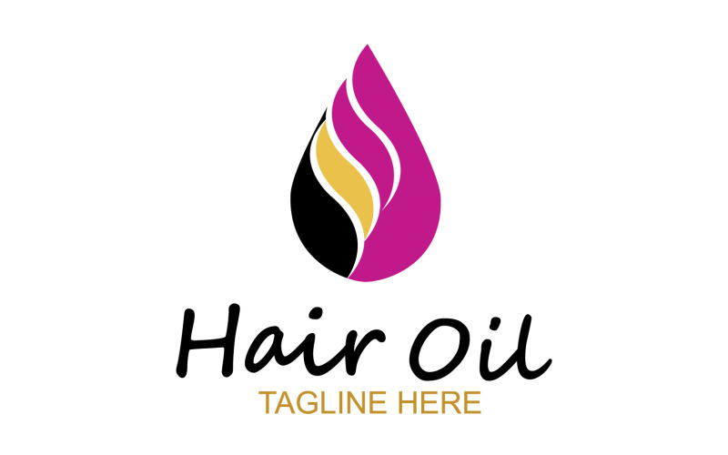 Hair oil health logo vector template v51 Logo Template
