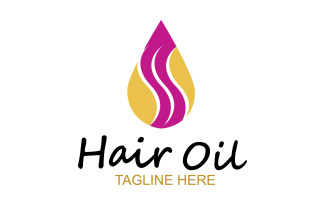 Hair oil health logo vector template v52