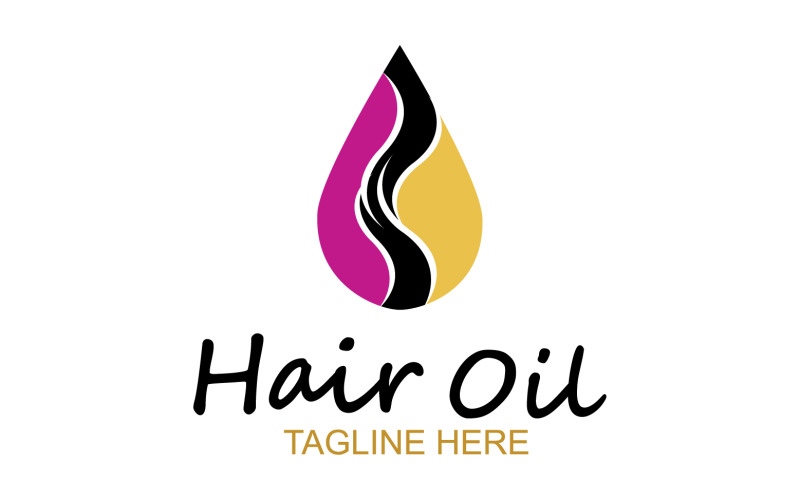 Hair oil health logo vector template v53 Logo Template
