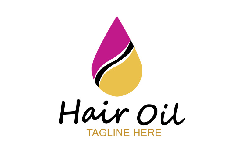 Hair oil health logo vector template v54 Logo Template