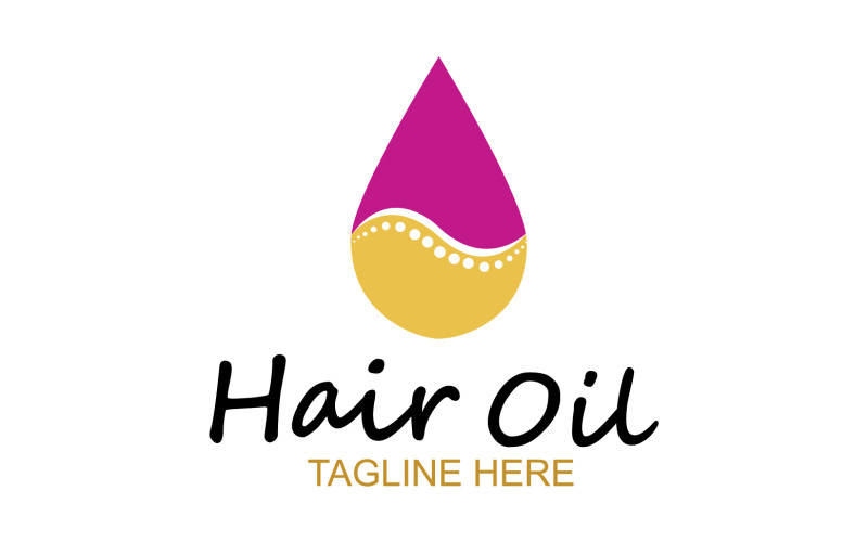 Hair oil health logo vector template v55 Logo Template
