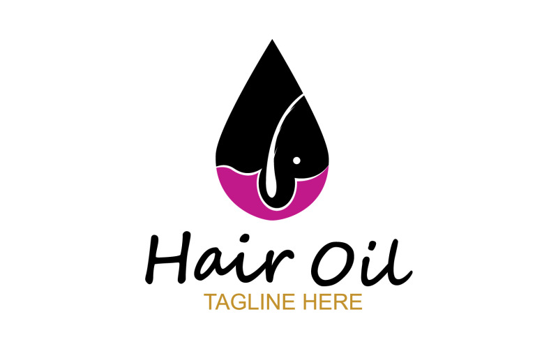Hair oil health logo vector template v56 Logo Template