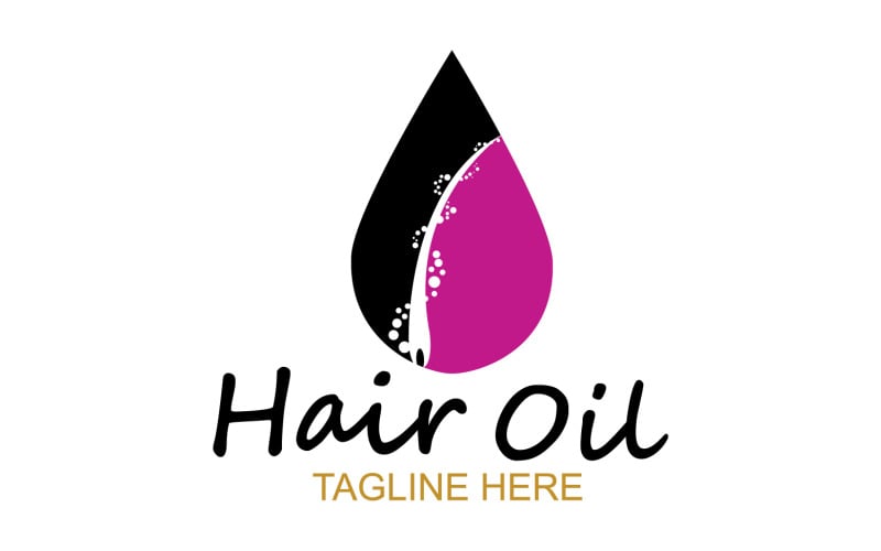 Hair oil health logo vector template v57 Logo Template