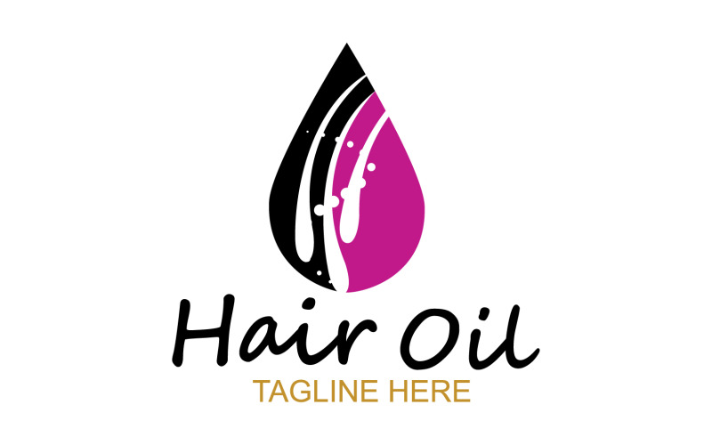 Hair oil health logo vector template v58 Logo Template