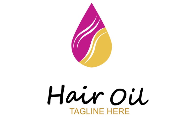 Hair oil health logo vector template v5 Logo Template
