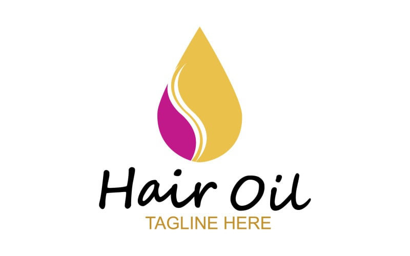 Hair oil health logo vector template v62 Logo Template