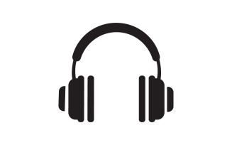 Headphone music podcast logo vector v2