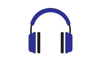 Headphone music podcast logo vector v3