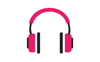 Headphone music podcast logo vector v4