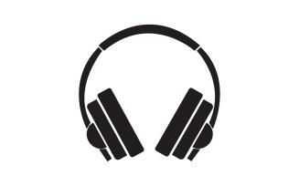 Headphone music podcast logo vector v5