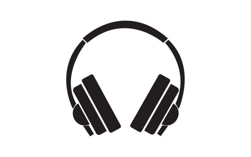 Headphone music podcast logo vector v5 Logo Template