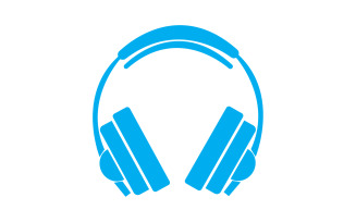 Headphone music podcast logo vector v6