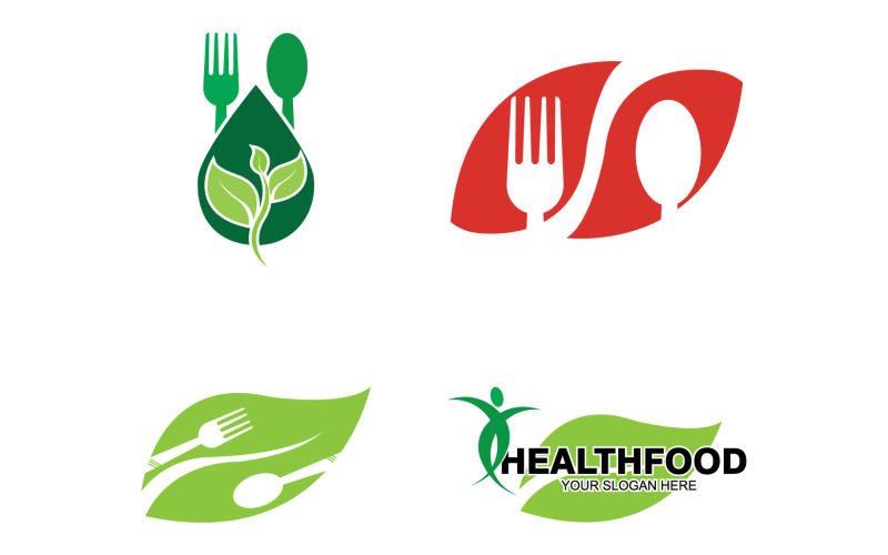 Health food logo template element v13 Logo Template