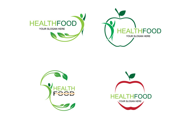 Health food logo template element v31 Logo Template