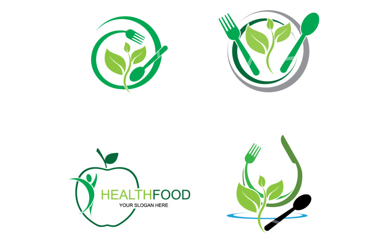 Health food logo template element v40 Logo Template