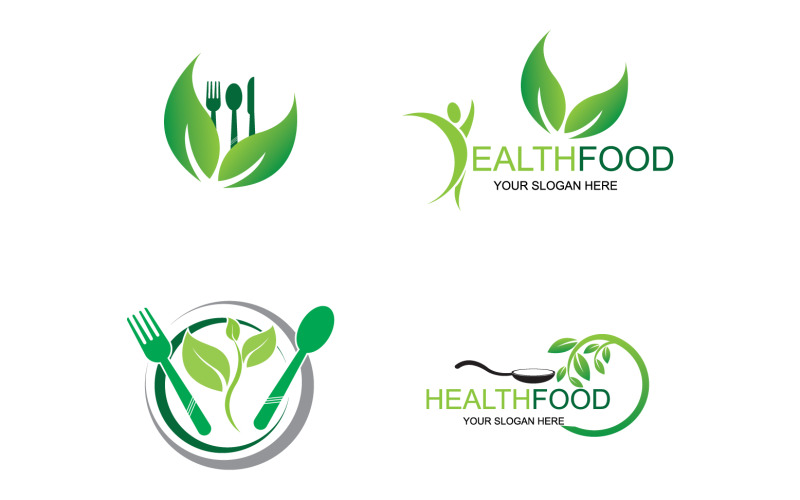 Health food logo template element v41 Logo Template