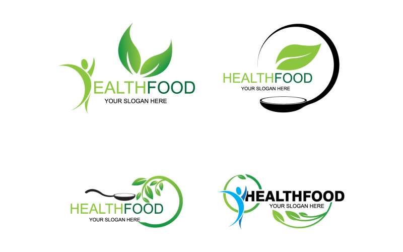 Health food logo template element v42 Logo Template