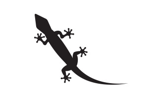 Lizard chameleon home lizard logo v12