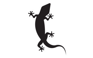 Lizard chameleon home lizard logo v53