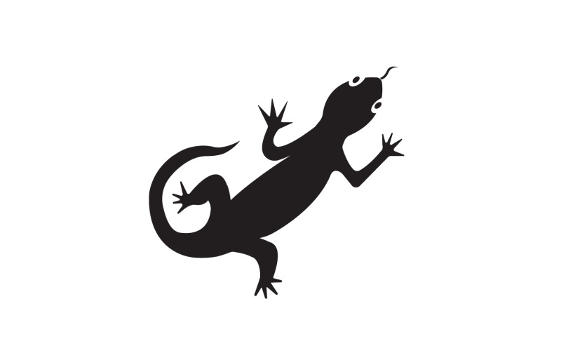 Lizard chameleon home lizard logo v5 Logo Template