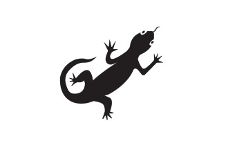 Lizard chameleon home lizard logo v5