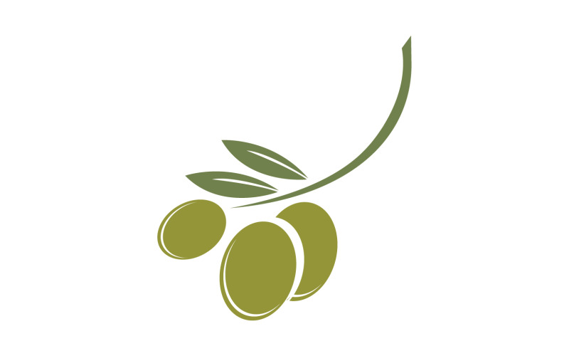 Oil olive icon template logo vector v14 Logo Template