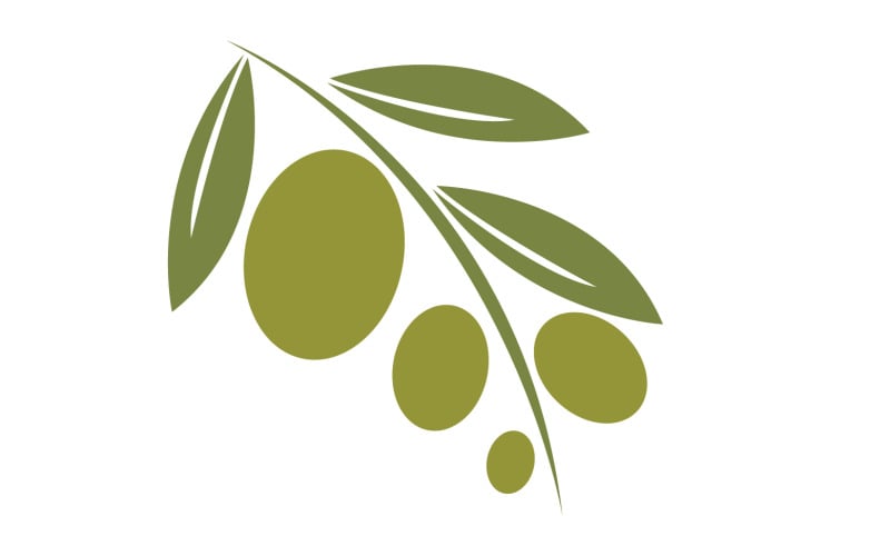 Oil olive icon template logo vector v26 Logo Template