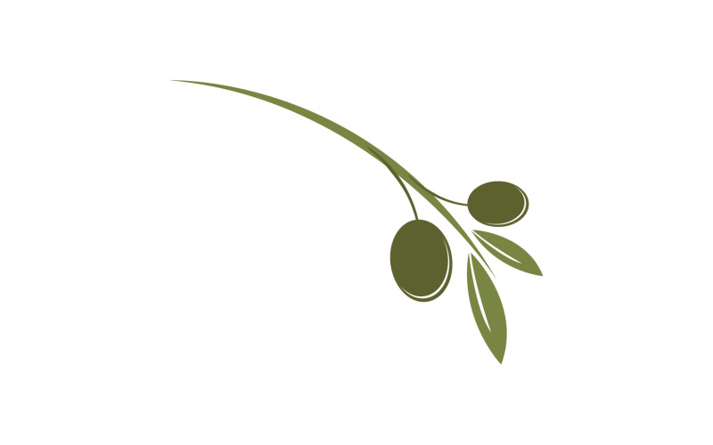 Oil olive icon template logo vector v31 Logo Template