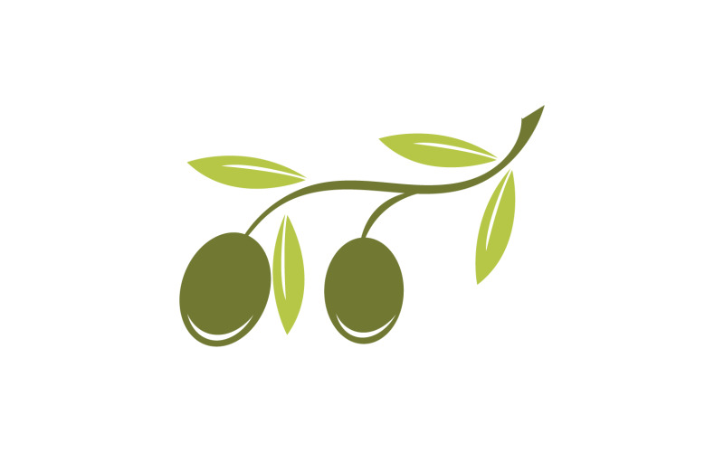 Oil olive icon template logo vector v3 Logo Template