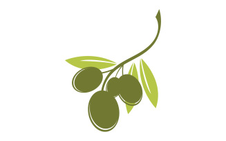 Oil olive icon template logo vector v4