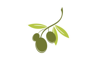 Oil olive icon template logo vector v5