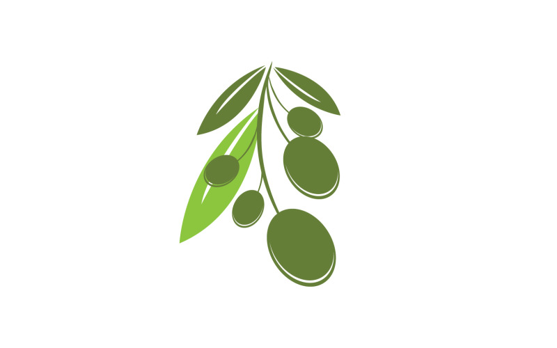 Oil olive icon template logo vector v42 Logo Template