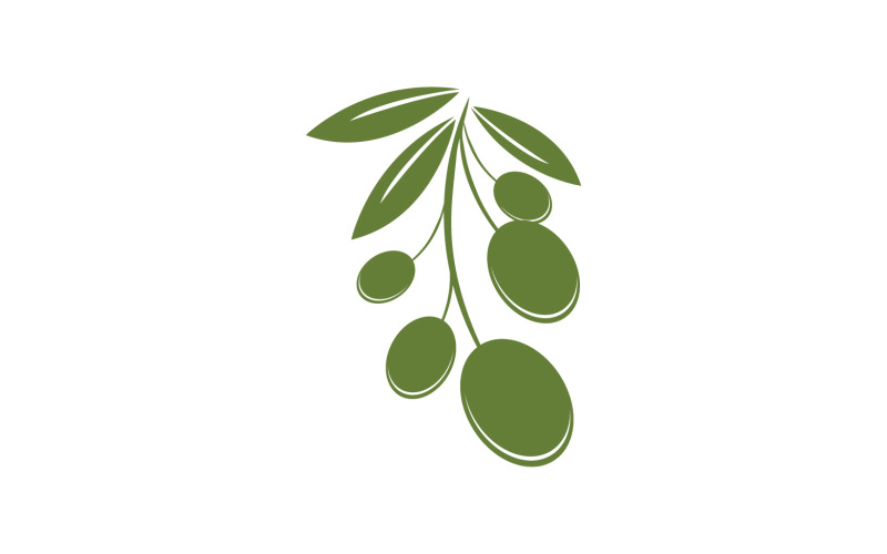 Oil olive icon template logo vector v43 Logo Template