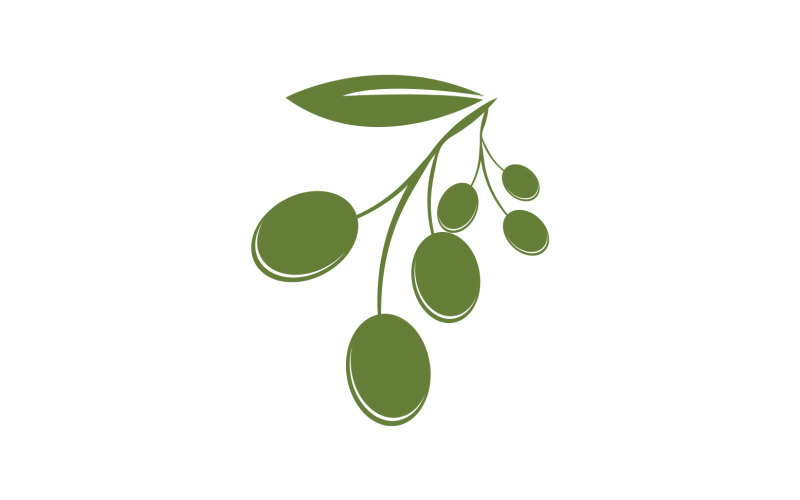 Oil olive icon template logo vector v49 Logo Template