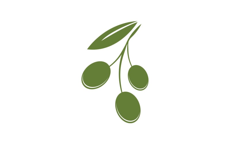 Oil olive icon template logo vector v52 Logo Template