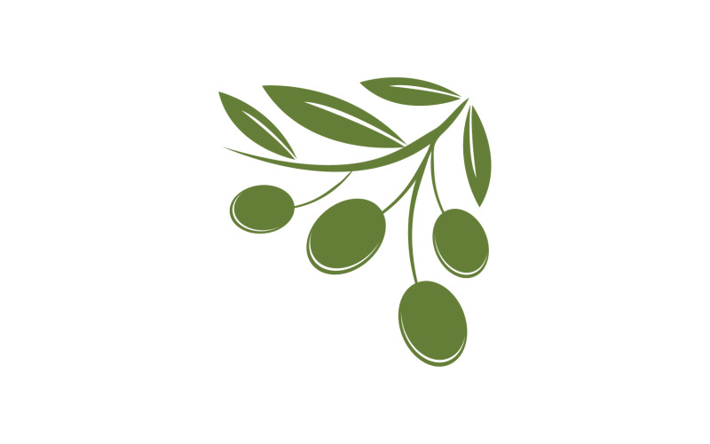 Oil olive icon template logo vector v53 Logo Template