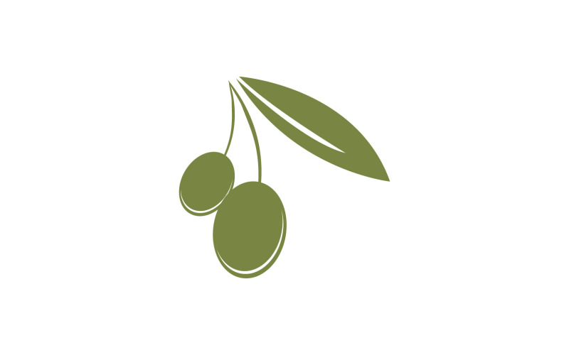 Oil olive icon template logo vector v63 Logo Template