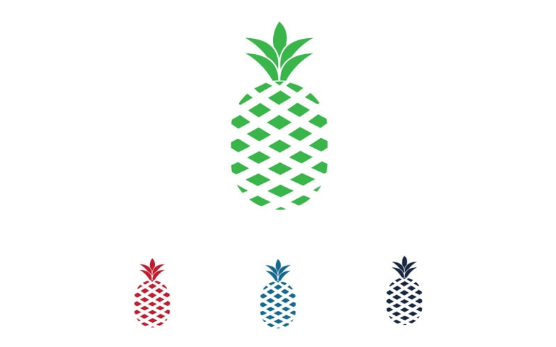 Pineapple fruits logo vector v13 Logo Template