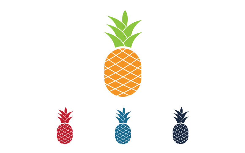 Pineapple fruits logo vector v19 Logo Template