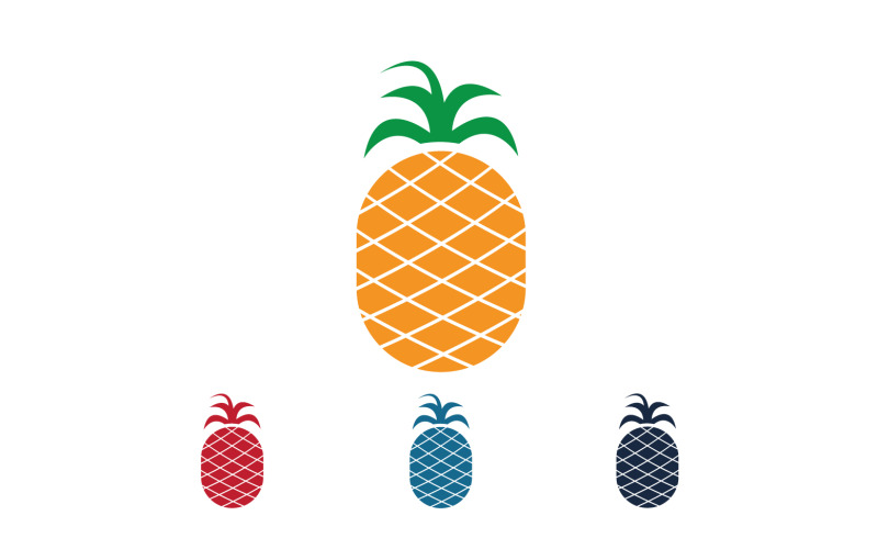 Pineapple fruits logo vector v22 Logo Template