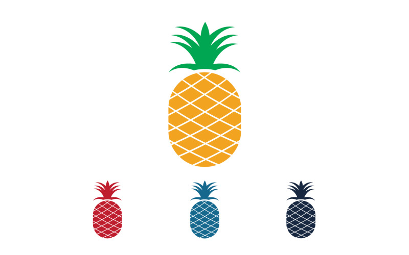 Pineapple fruits logo vector v23 Logo Template