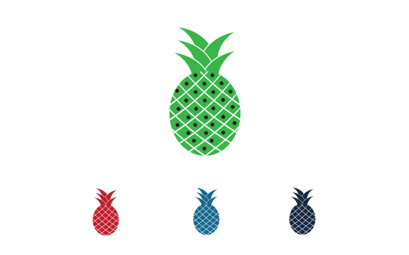 Pineapple fruits logo vector v25 Logo Template