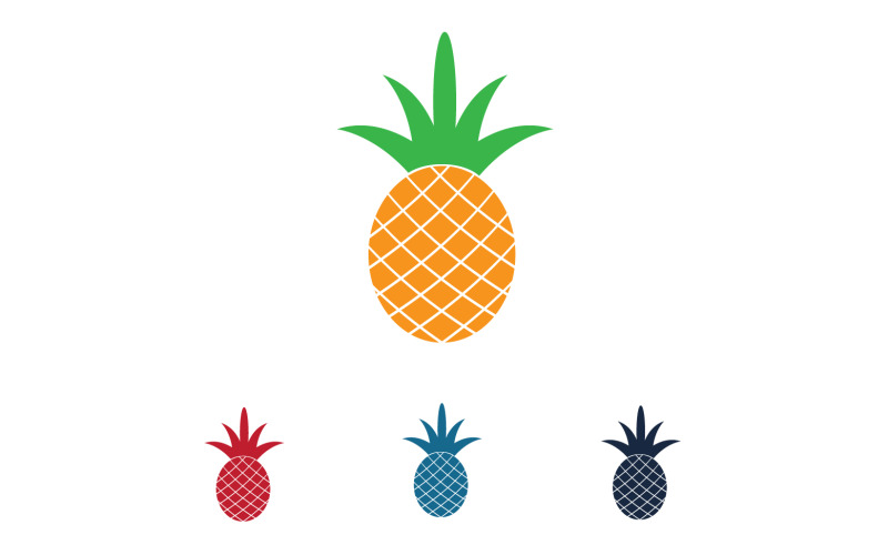 Pineapple fruits logo vector v40 Logo Template