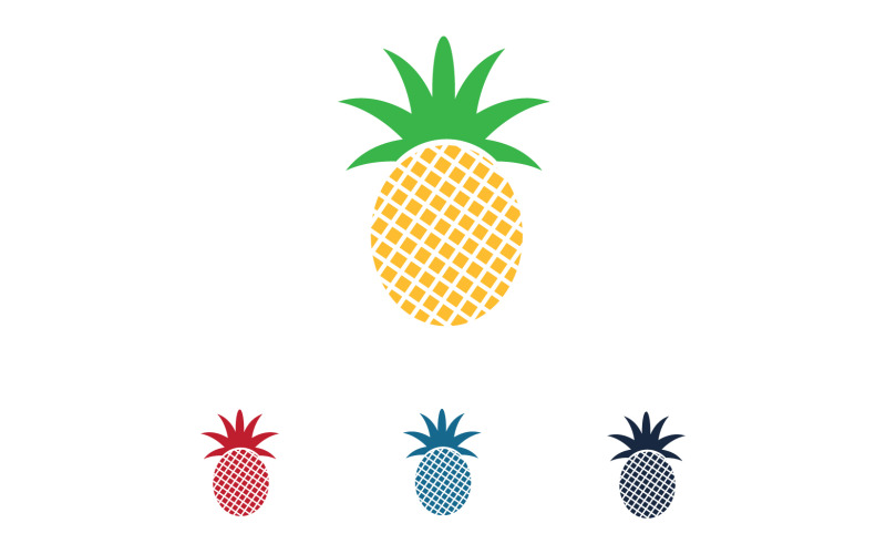 Pineapple fruits logo vector v41 Logo Template