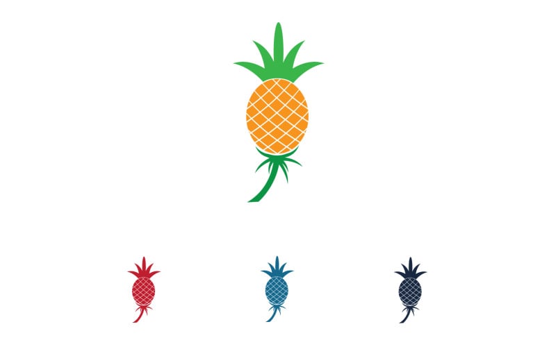 Pineapple fruits logo vector v64 Logo Template