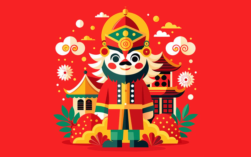 Chinese New Year Unique Vector Design 10 Vector Graphic