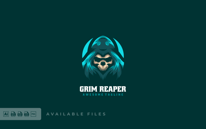 Grim Reaper E- Sport and Sport Logo Logo Template